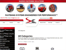 Tablet Screenshot of fasteners.sherex.com
